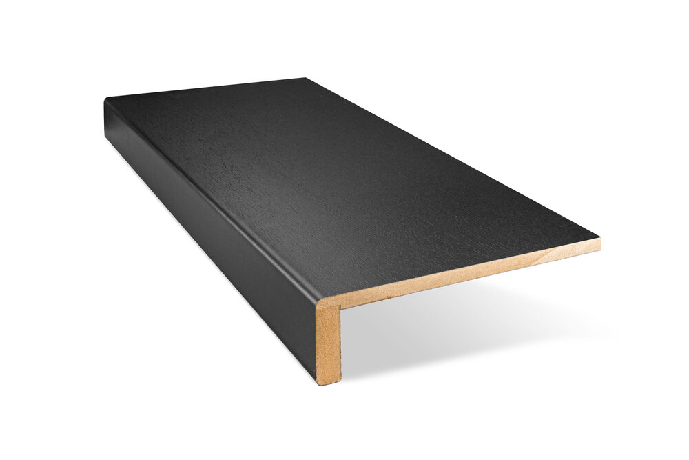 Enkele CPL Overzettrede 30 x 90 cm (Vesuvius Zwart Houtnerf) 