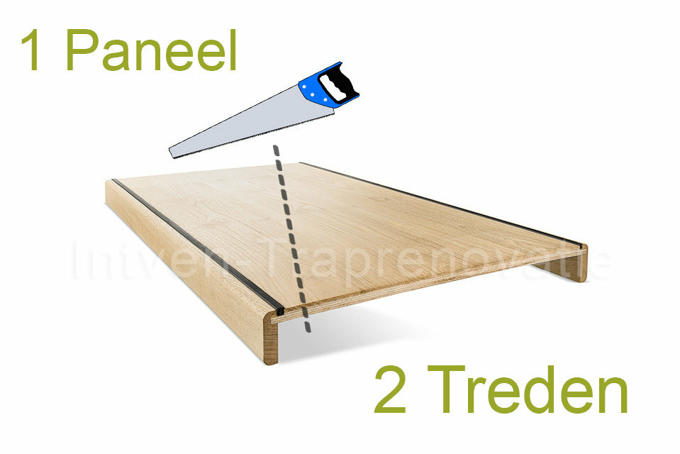 Traprenovatie Complete set 15 eiken overzettreden (2 Kwart draai) Rustiek A