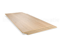 dubbel stootboord van cpl materiaal in de kleur eik zand 40x136cm
