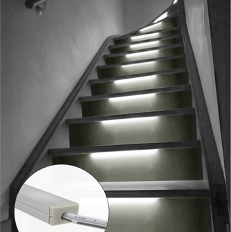 Trapverlichting Led strip 30 cm.  Complete set