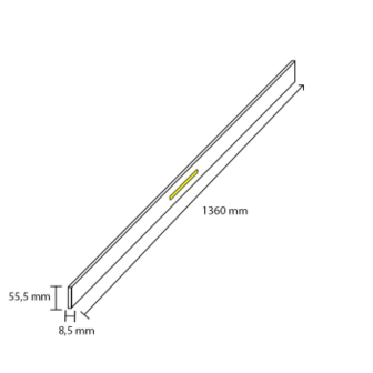 Trapverlichting Led strip - 15 cm incl. onderlat los