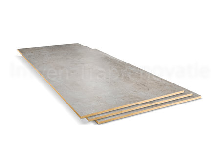 dubbel stootboord van cpl materiaal in de kleur licht beton 40x90cm