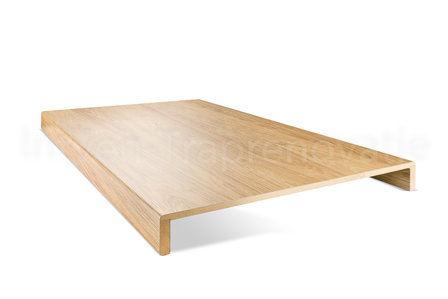 dubbele overzettrede van cpl materiaal in de kleur naturel 60x121cm