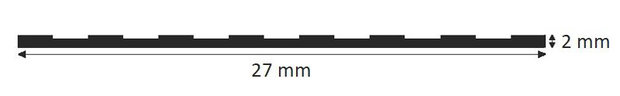 Antislip rubber zelfklevend 27mm Breedte 15m Lengte