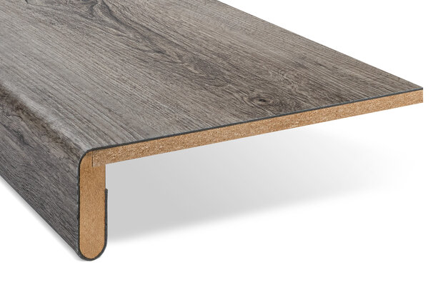 Enkele PVC Overzettrede 30 x 100 cm (Grijs eiken) 