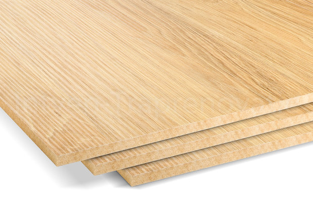 ingezoomd dubbel stootboord van cpl materiaal in de kleur naturel 40x90cm