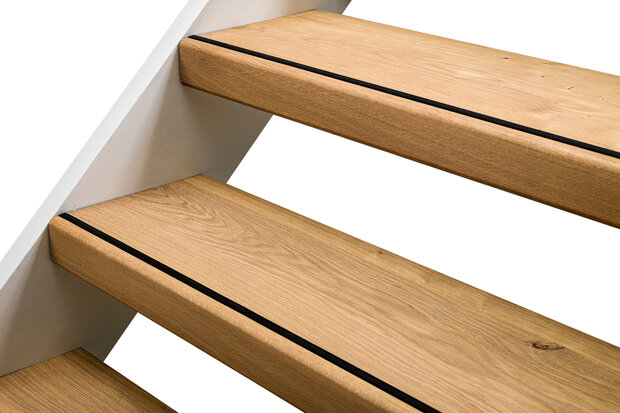 Traprenovatie Eiken Complete Set open trap - Zelf samenstellen Rustiek A