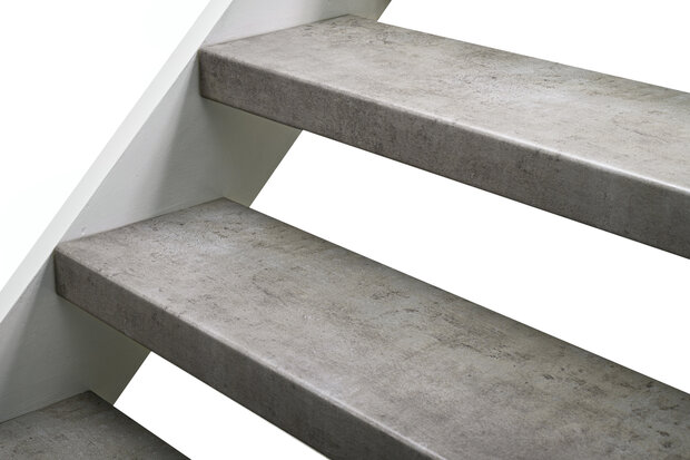 Licht beton Complete CPL traprenovatie set Open trap  