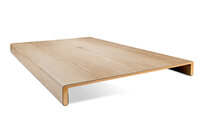 Dubbele PVC Overzettrede 60 x 140 cm (Licht eiken) 